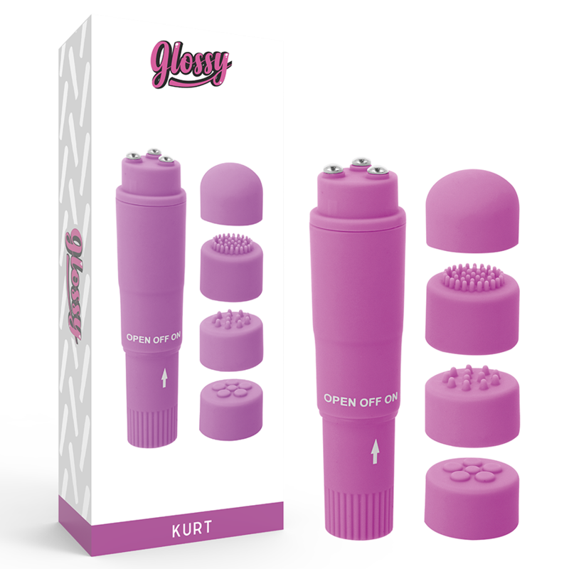GLOSSY - KURT POCKET MASSAGER PURPLE - My naughty haven #