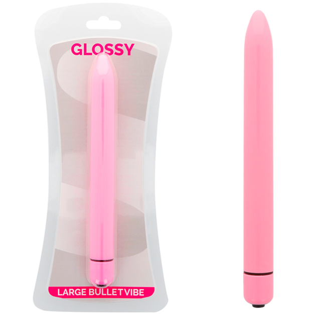 GLOSSY - SLIM VIBRATOR PINK - My naughty haven #