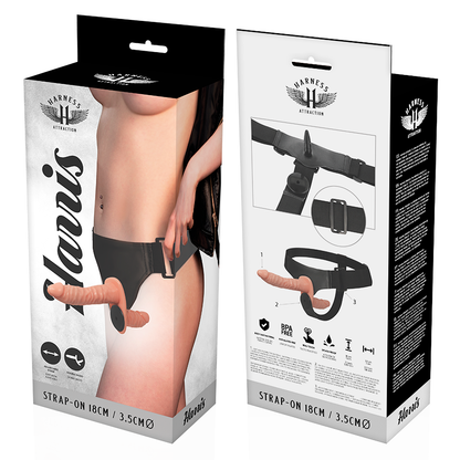 HARNESS ATTRACTION - HARRIS DOUBLE PENETRACI N WITH VIBRATION 18 CM -O- 3.5 CM - My naughty haven #