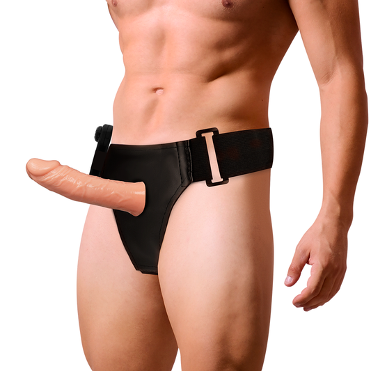HARNESS ATTRACTION - RNES HOLLOW BENNY WITH VIBRATOR 15 CM -O- 4.5 CM - My naughty haven #