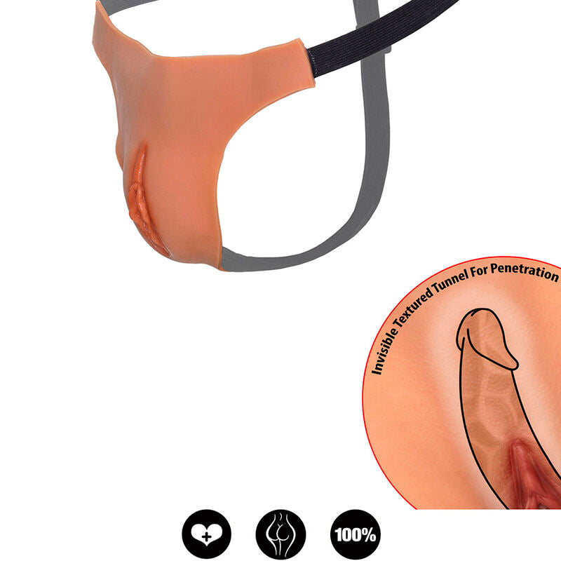 HIDDEN DESIRE - ALTER EGO ADJUSTABLE OPEN VAGINA STRING FLESH - My naughty haven #