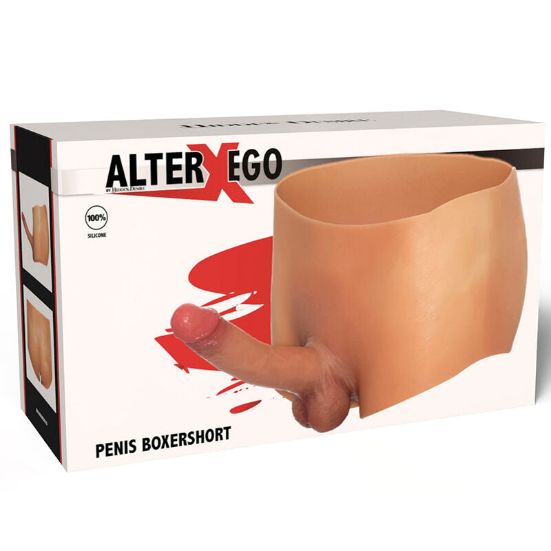 HIDDEN DESIRE - ALTER EGO BOXERSHOT WITH PENIS 18 CM SIZE L - My naughty haven #