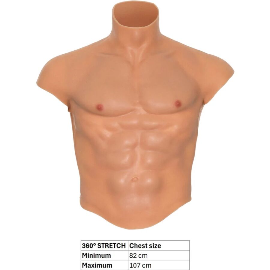 HIDDEN DESIRE - ALTER EGO SILICONE MALE TORSO SHIRT WITH ABS FLESH - My naughty haven #