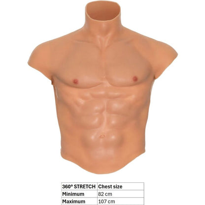 HIDDEN DESIRE - ALTER EGO SILICONE MALE TORSO SHIRT WITH ABS FLESH - My naughty haven #