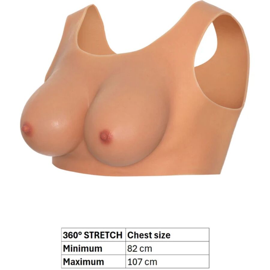 HIDDEN DESIRE - ALTER EGO WEARABLE BREAST TOP C-CUP FLESH - My naughty haven #