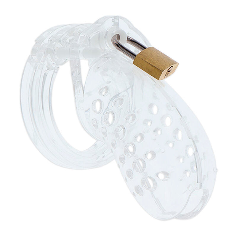 HIDDEN DESIRE - EXTREME CHASTITY COCK CAGE ACRYLIC ADJUSTABLE CLEAR - My naughty haven #