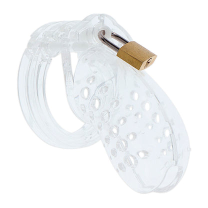 HIDDEN DESIRE - EXTREME CHASTITY COCK CAGE ACRYLIC ADJUSTABLE CLEAR - My naughty haven #
