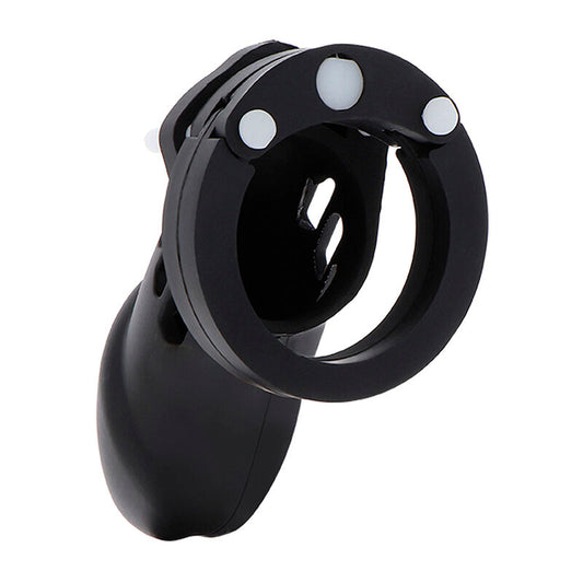 HIDDEN DESIRE - EXTREME CHASTITY COCK CAGE SILICONE SIZE L BLACK - My naughty haven #