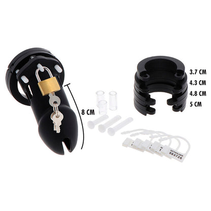 HIDDEN DESIRE - EXTREME CHASTITY COCK CAGE SILICONE SIZE L BLACK - My naughty haven #
