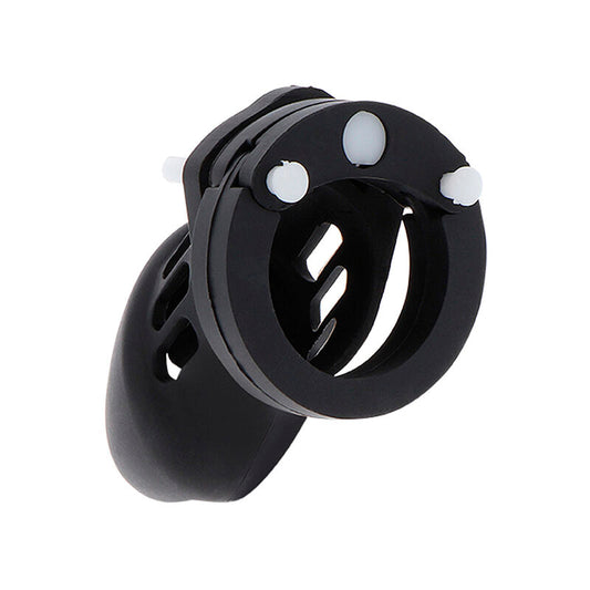 HIDDEN DESIRE - EXTREME CHASTITY COCK CAGE SILICONE SIZE S BLACK - My naughty haven #