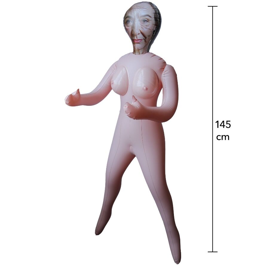 HIDDEN DESIRE - HORNY GRANNY INFLATABLE DOLL 145 CM - My naughty haven #