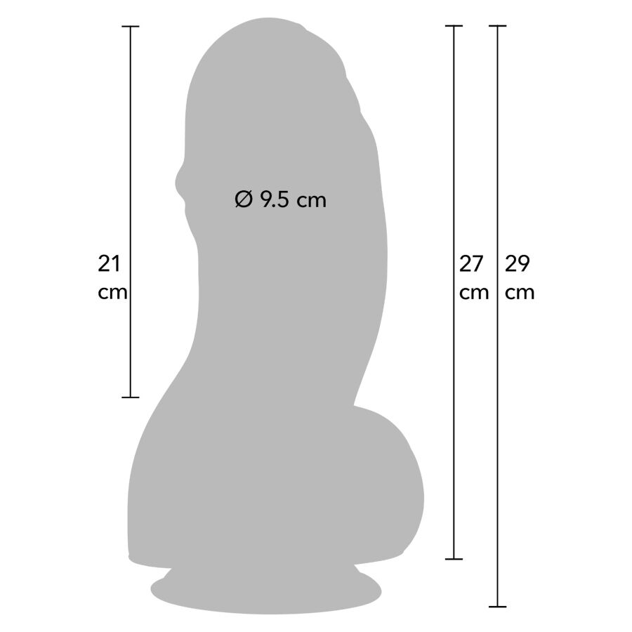HIDDEN DESIRE - INFERNO FAT BOYS DILDO 27 CM - My naughty haven #