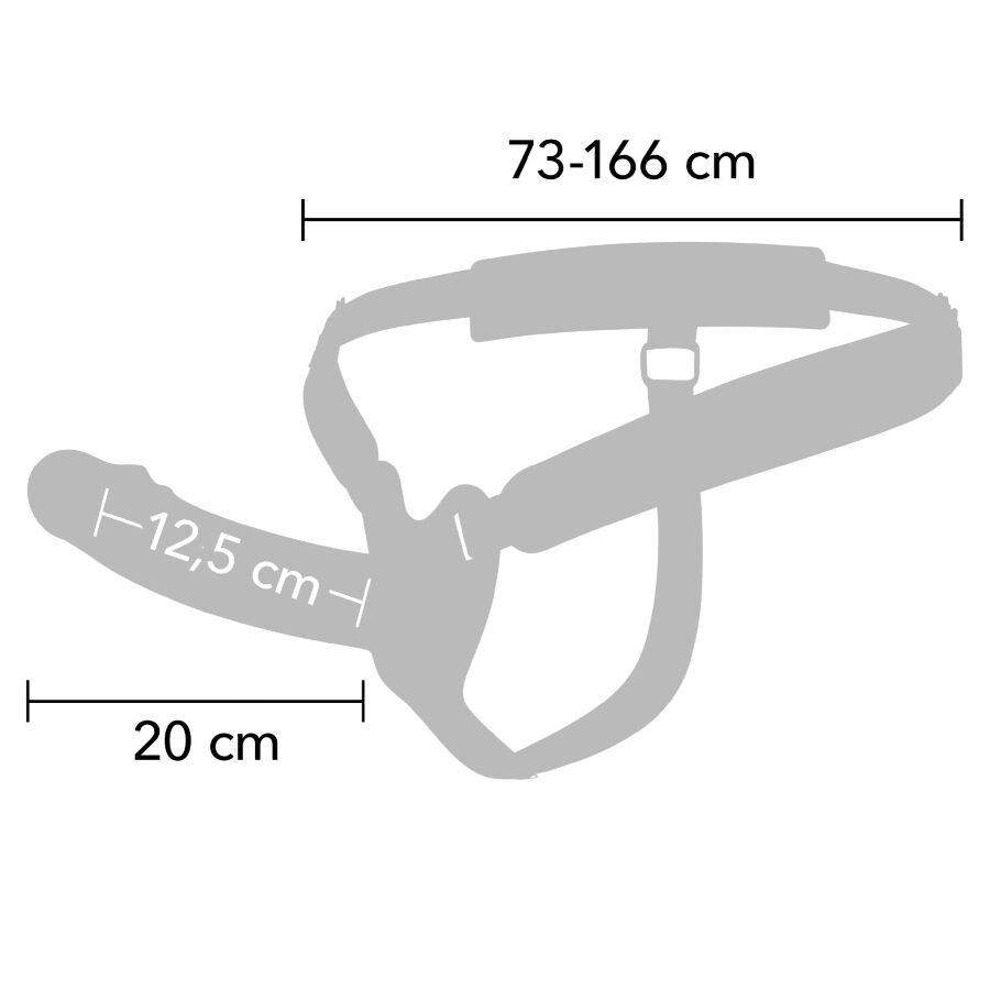 HIDDEN DESIRE - INFERNO PENIS SLEEVE STRAP-ON 20 CM - My naughty haven #