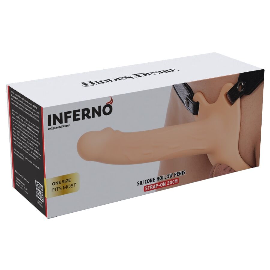HIDDEN DESIRE - INFERNO PENIS SLEEVE STRAP-ON 20 CM - My naughty haven #
