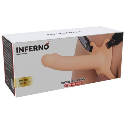 HIDDEN DESIRE - INFERNO PENIS SLEEVE STRAP-ON SILICONE 18 CM - My naughty haven #