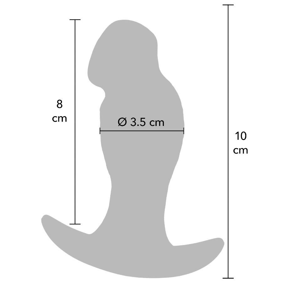 HIDDEN DESIRE - INFERNO REALISTIC BUTTPLUG 10 CM - My naughty haven #