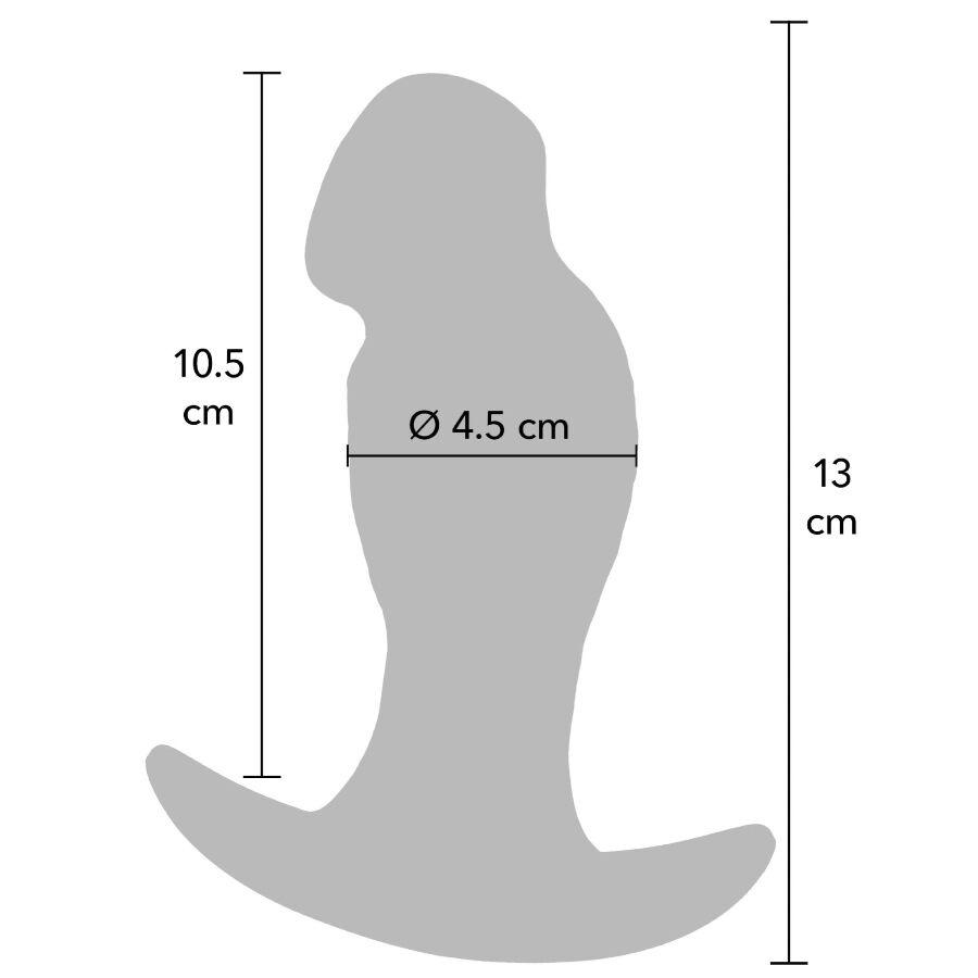 HIDDEN DESIRE - INFERNO REALISTIC BUTTPLUG 13 CM - My naughty haven #
