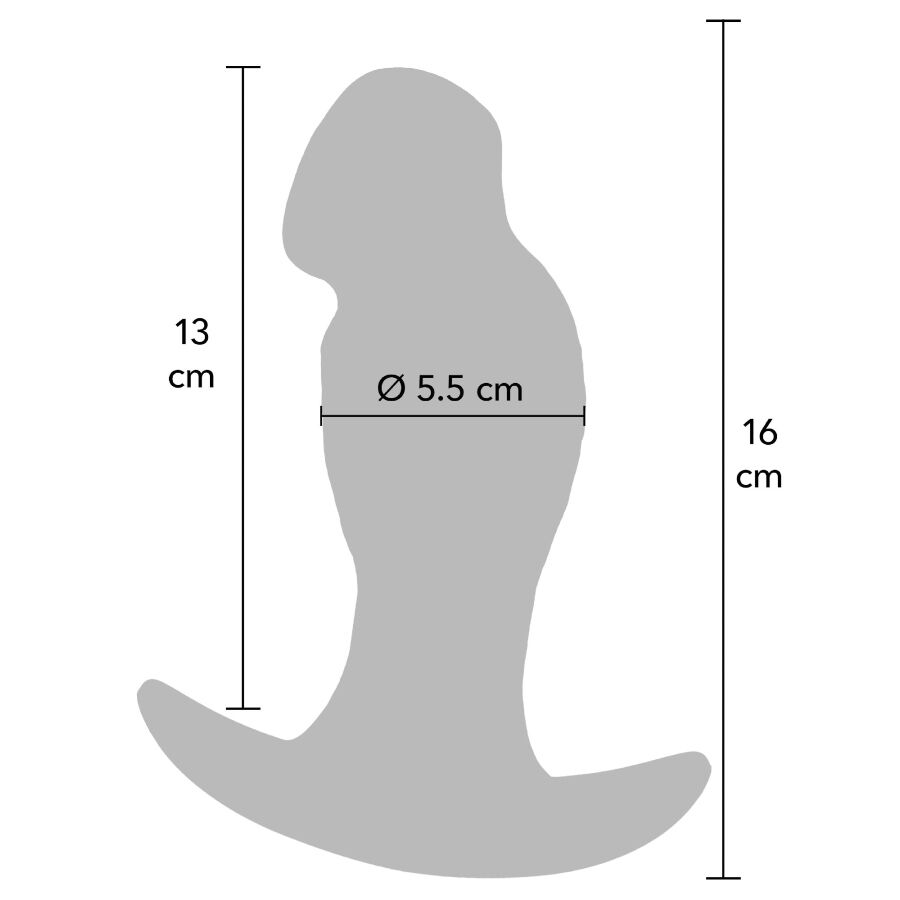 HIDDEN DESIRE - INFERNO REALISTIC BUTTPLUG 16 CM - My naughty haven #