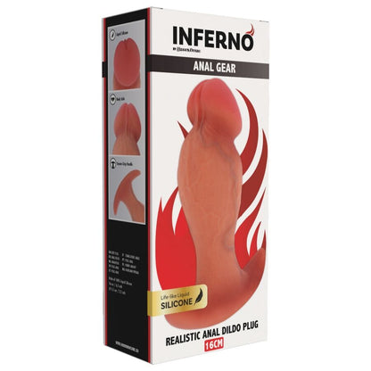 HIDDEN DESIRE - INFERNO REALISTIC BUTTPLUG 16 CM - My naughty haven #