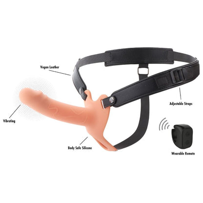 HIDDEN DESIRE - INFERNO VIBRATING PENIS SLEEVE STRAP-ON  16 CM - My naughty haven #