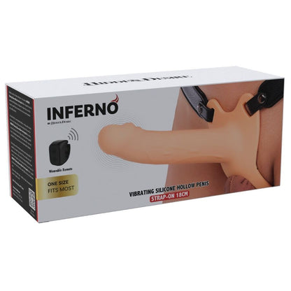 HIDDEN DESIRE - INFERNO VIBRATING PENIS SLEEVE STRAP-ON 18 CM - My naughty haven #