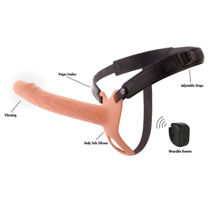 HIDDEN DESIRE - INFERNO VIBRATING PENIS SLEEVE STRAP-ON 20 CM - My naughty haven #