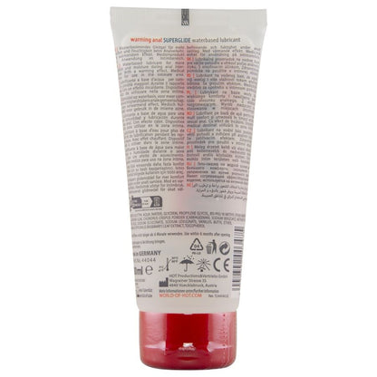 HOT - ANAL SUPERGLIDE WARMING LIQUID PLEASURE WATERBASED LUBRICANT 100 ML - My naughty haven #