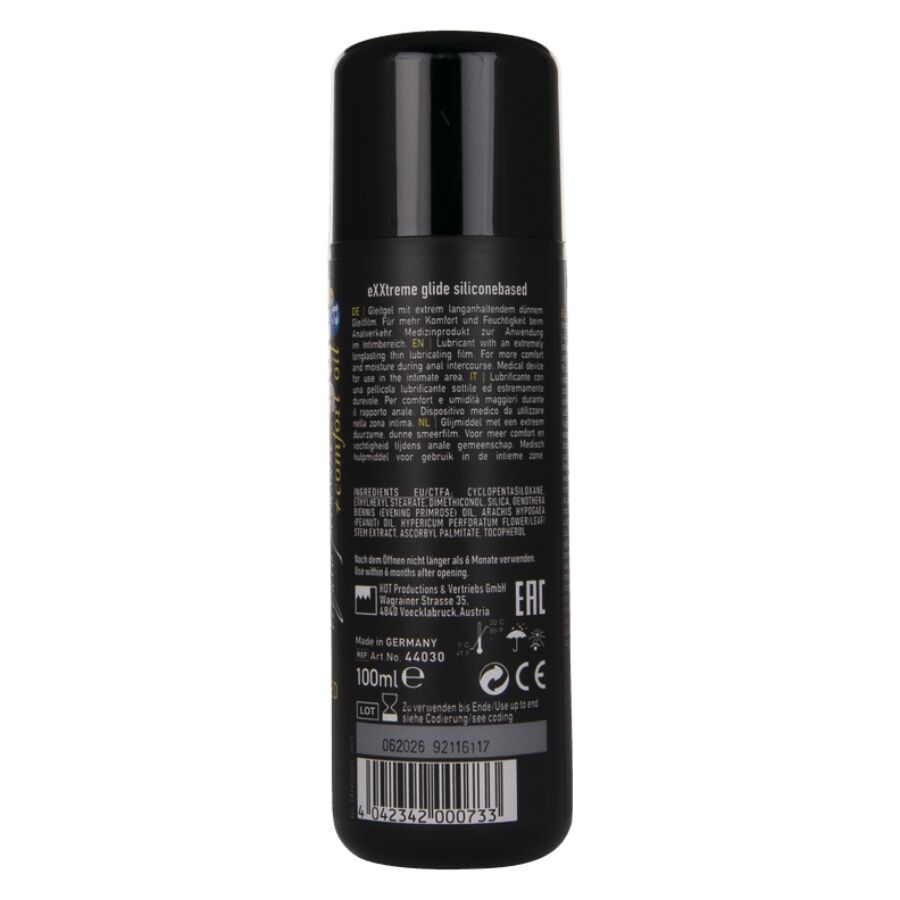HOT - EXXTREME GLIDE SILICONEBASED LUBRICANT + COMFORT OIL A+ 100 ML - My naughty haven #