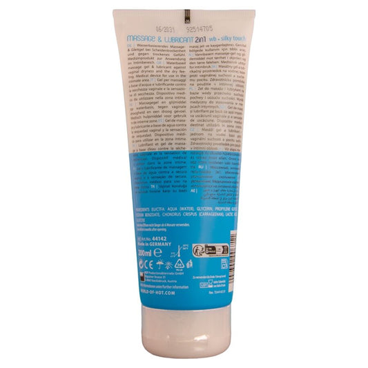 HOT - MASSAGE & GLIDE GEL 2IN1 SILKY TOUCH 200 ML - My naughty haven #