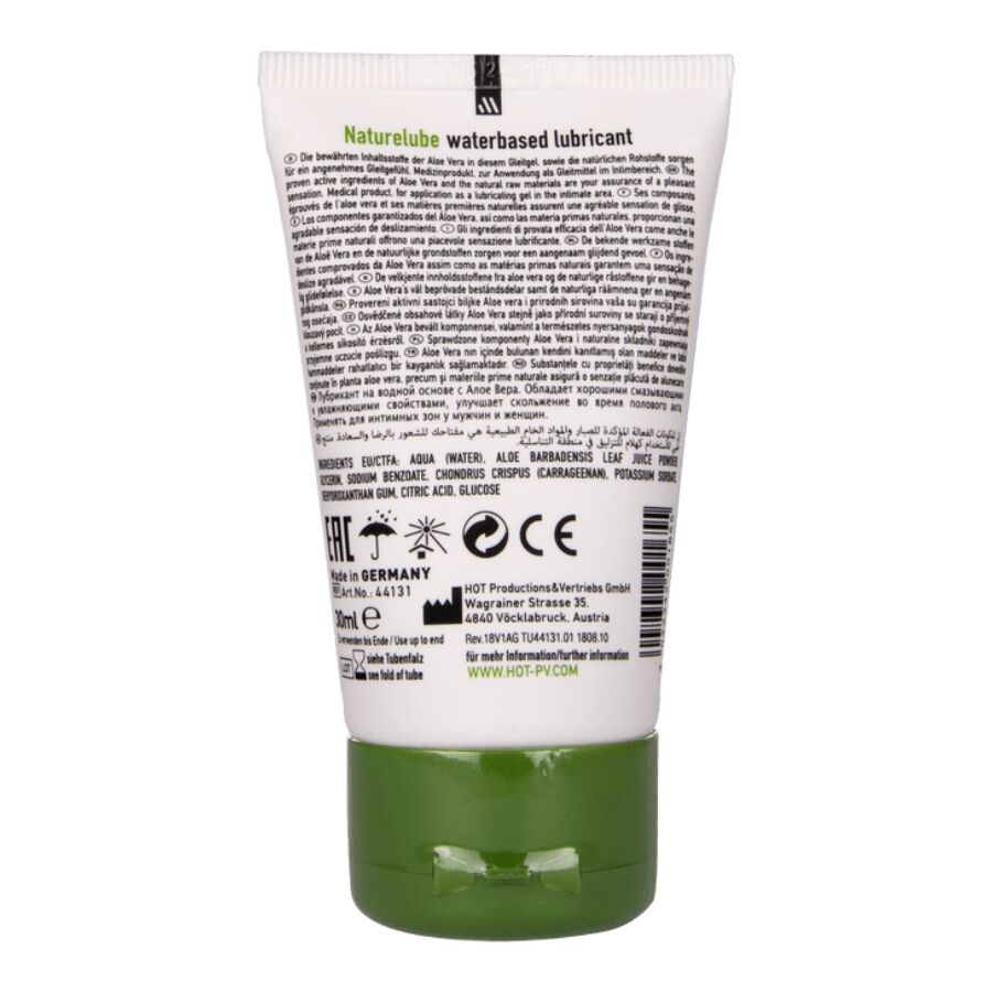 HOT - NATURE LUBE WATERBASED ALOE VERA 30 ML - My naughty haven #