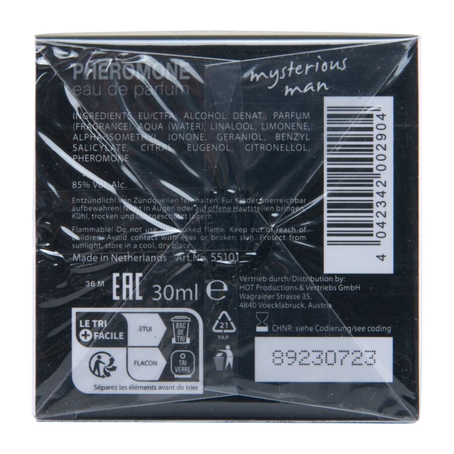 HOT - PHEROMONE PERFUME LONDON MYSTERIOUS MAN 30 ML - My naughty haven #