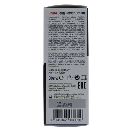 HOT - RHINO LONG POWER CREAM 30 ML - My naughty haven #