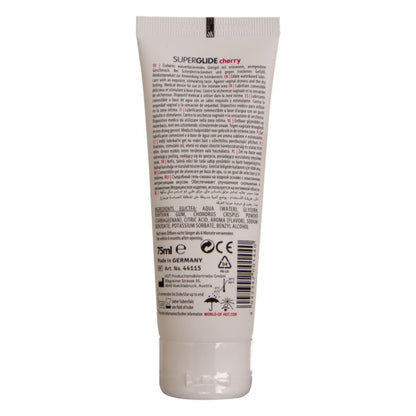 HOT - SUPERGLIDE EDIBLE LUBRICANT WATERBASED CHERRY 75 ML - My naughty haven #
