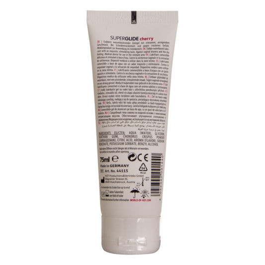 HOT - SUPERGLIDE EDIBLE LUBRICANT WATERBASED CHERRY 75 ML - My naughty haven #