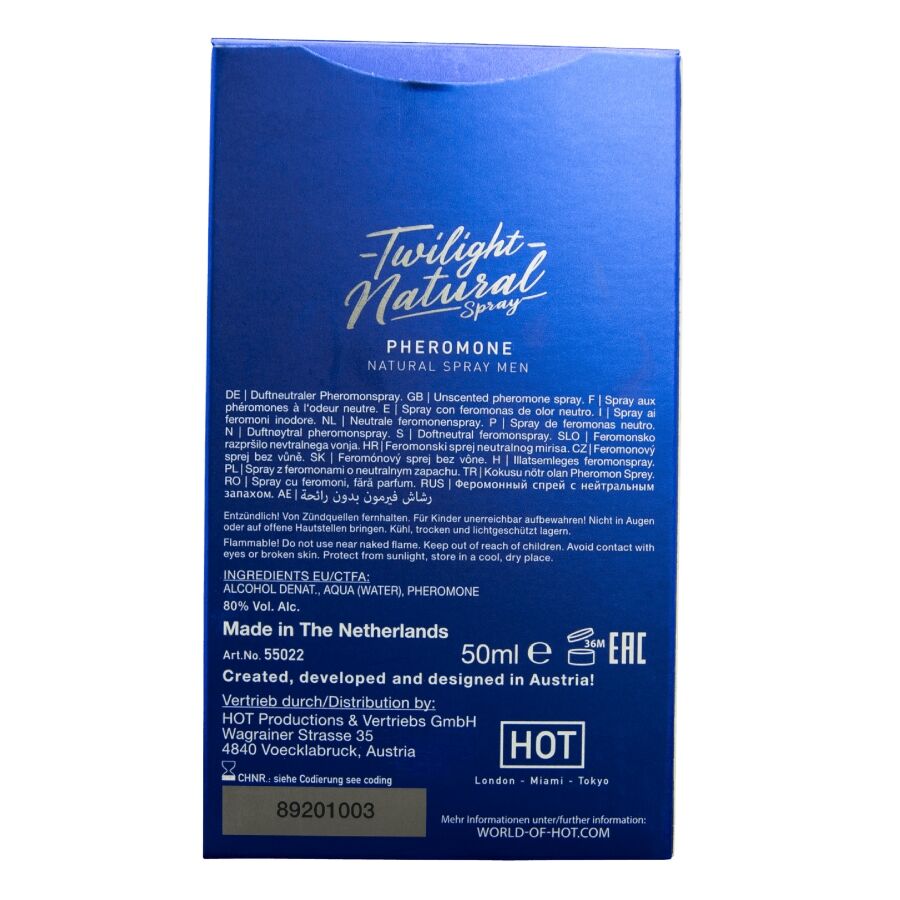 HOT - TWILIGHT PHEROMONE NATURAL SPRAY MEN 50 ML - My naughty haven #