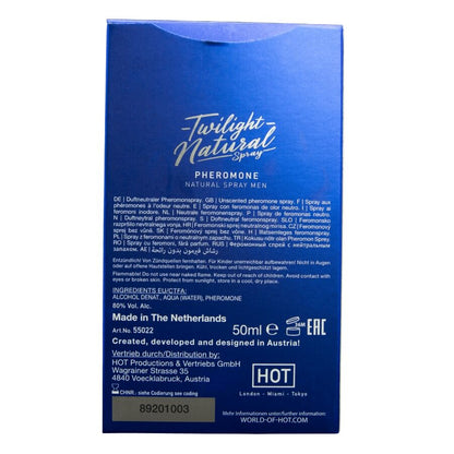 HOT - TWILIGHT PHEROMONE NATURAL SPRAY MEN 50 ML - My naughty haven #