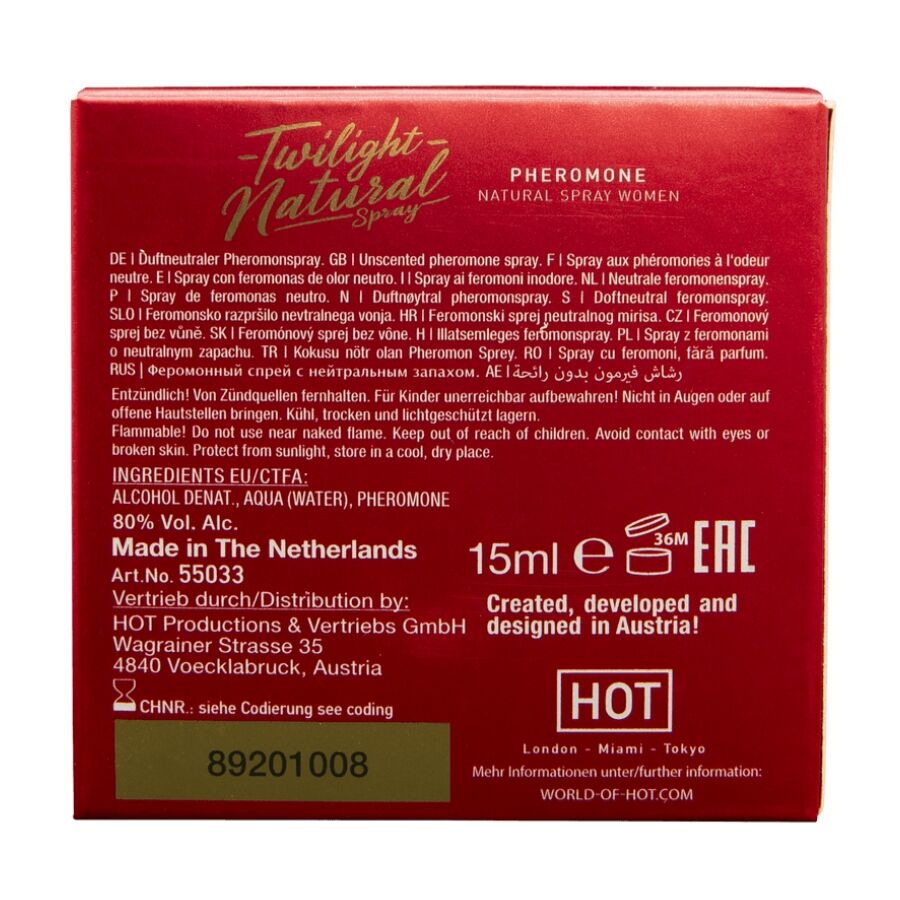 HOT - TWILIGHT PHEROMONE NATURAL WOMEN 15 ML - My naughty haven #