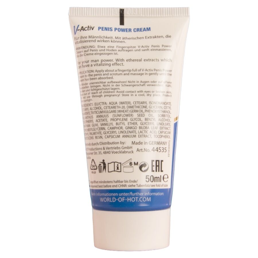 HOT - V-ACTIV PENIS POWER CREAM FOR MEN 50 ML - My naughty haven #