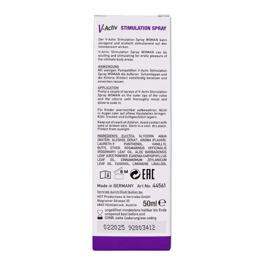HOT - V-ACTIV STIMULATION SPRAY FOR WOMAN 50 ML - My naughty haven #
