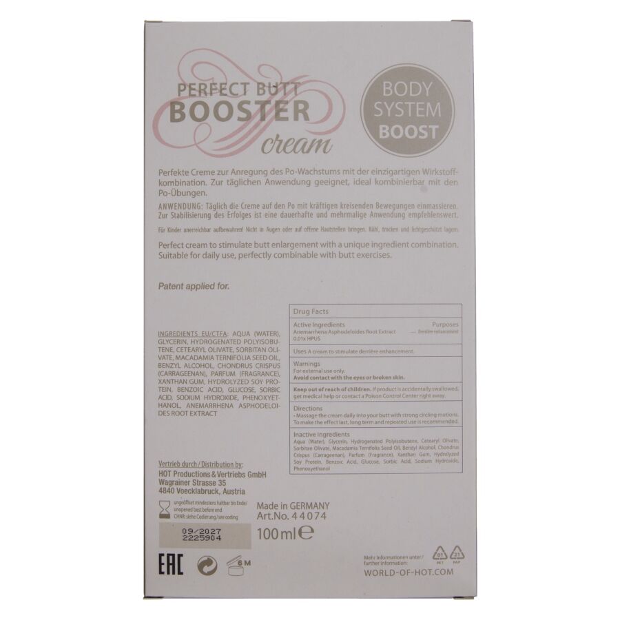 HOT - XXL BOOTY BOOSTER CREAM 100 ML - My naughty haven #