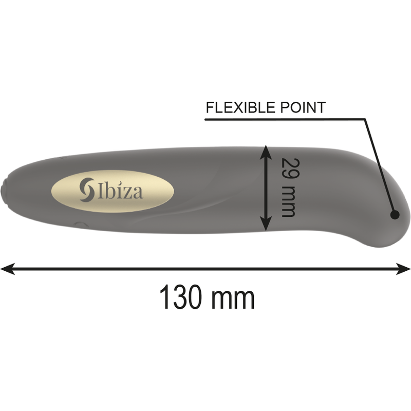IBIZA - CLIT STIMULATOR USB CHARGER 10 VIBRATION MODES GOLDEN 13 X 2,9 CM - My naughty haven #