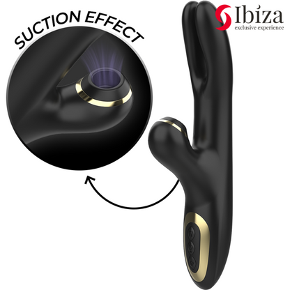 IBIZA - DOUBLE VIBRATOR CLAMPING BLACK - My naughty haven #