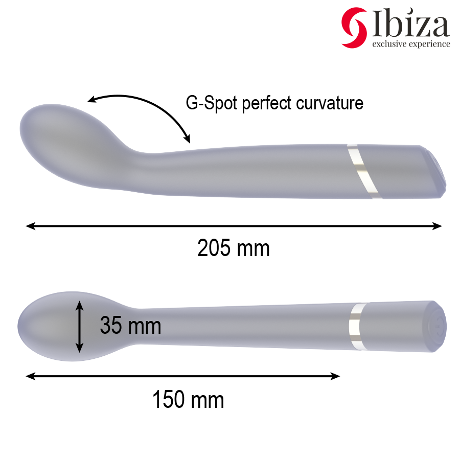 IBIZA - G-SPOT VIBRATOR 10 VIBRATIONS RECHARGEABLE - My naughty haven #