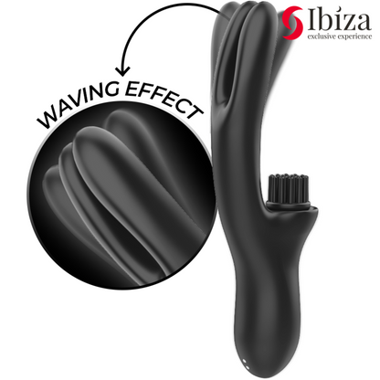 IBIZA - HI-TECH RABITT BRUSHING MULTI-CELL CLITORIAL AND DOUBLE WAVE VIBRATOR - My naughty haven #
