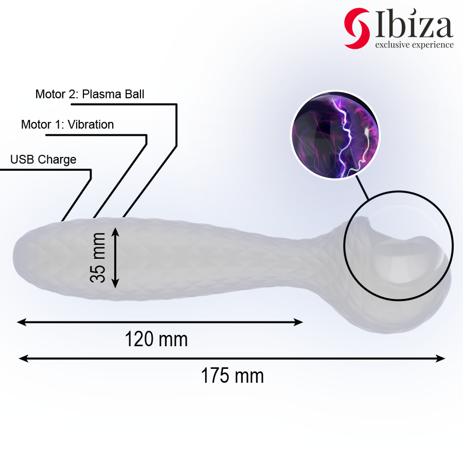 IBIZA - PLASMA SPHERE VIBRATOR AND STIMULATOR - My naughty haven #