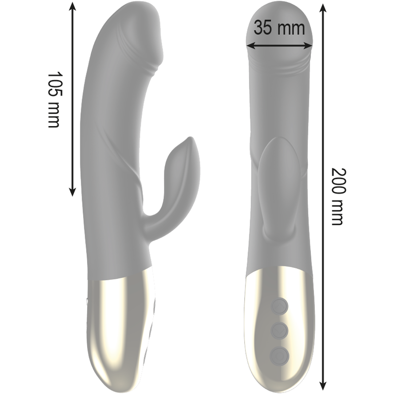 IBIZA - POWERFUL ANATOMICAL VIBRATOR WITH RABBIT - My naughty haven #