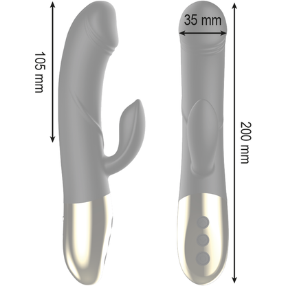IBIZA - POWERFUL ANATOMICAL VIBRATOR WITH RABBIT - My naughty haven #