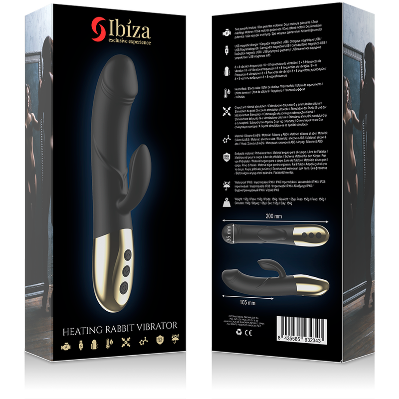 IBIZA - POWERFUL ANATOMICAL VIBRATOR WITH RABBIT - My naughty haven #