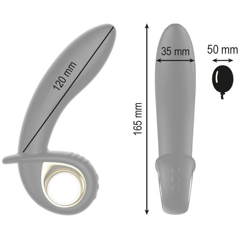 IBIZA - POWERFUL INFLATABLE ANAL/VAGINAL VIBRATOR REMOTE CONTROL - My naughty haven #