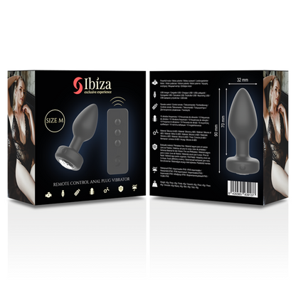 IBIZA - REMOTE CONTROL ANAL PLUG SIZE M - My naughty haven #